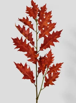 41in Long Red Oak Leaf Branch, Case of 12