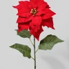 32in Long Red Poinsettia Stem, Case of 12