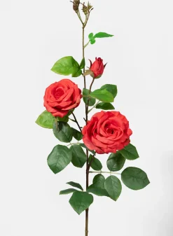 35in Long Red Rose Spray, Case of 12