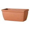16.5in Long Roman Plain Clay Window Box