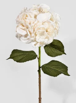 35in Long Single White Hydrangea Spray, Case of 12