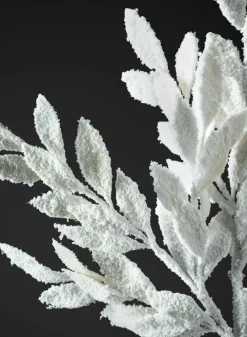 29in Long Snow Flocked Bay Leaf Spray, Case of 12