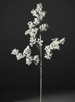 28in Long Snow Flocked Berry Pick, Case of 12