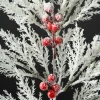 20in Long Snow Look Pine and Red Berry Pick, Case of 12