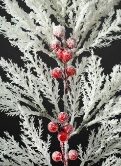 20in Long Snow Look Pine and Red Berry Pick, Case of 12