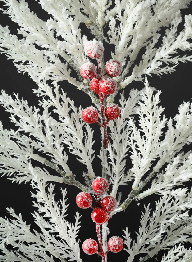 20in Long Snow Look Pine and Red Berry Pick, Case of 12