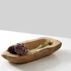 16in Long Teak Wood Bowl