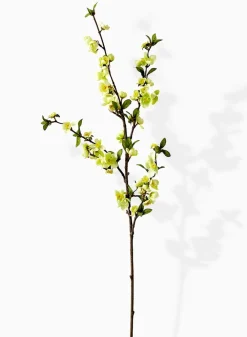 39in Long White Apple Blossom Branch, Case of 12
