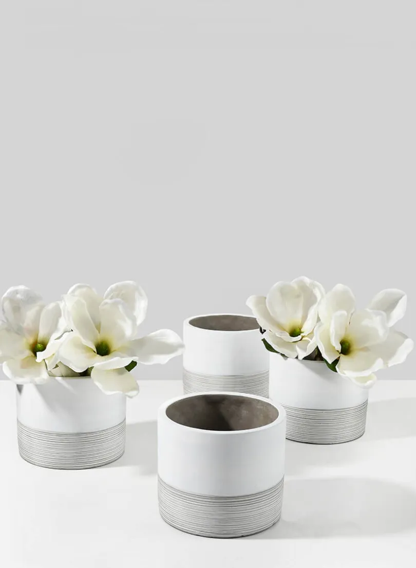 28in Long White Artificial Magnolia Spray, Case of 12
