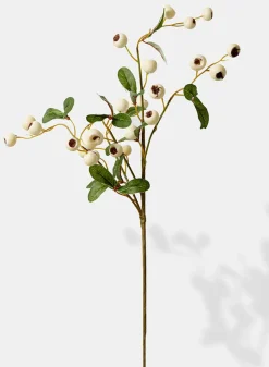 16in Long White Berry Pick, Bundle of 12