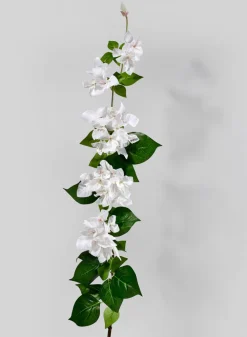 47in Long White Bougainvillea Spray, Case of 12