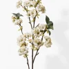 38in Long White Cherry Blossom Branch, Case of 12