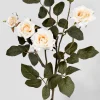 28in Long White France Rose Spray, Case of 12