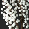 38in Long White Holly Berry Pick, Case of 12