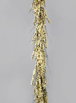 72in Long White Mini Berry Garland