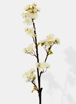 30in Long White Quince Spray, Case of 12