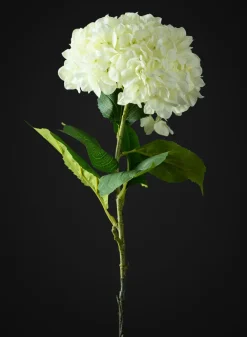 42in Long White Real Touch Mophead Giant Hydrangea Stem, Case of 6