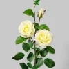 35in Long White Rose Spray, Case of 12