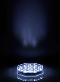 6 1/2in Octagon White LED Light Base