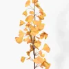 41in Orange Gingko Leaf Spray, Case of 12
