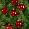 6in Round Antique Red Glass Ball Ornament