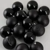 3in Round Black Shiny / Matte / Glitter Plastic Balls (80mm), Set of 16