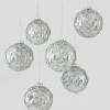 3in Round Blown Mercury Glass Ornament Ball, Set of 4