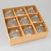 3in Round Clear Diamond Glass Ornament Balls