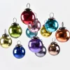 2in Round Multicolor Glass Ball Ornament, Set of 12