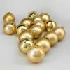 3in Round Pearl, Matte, Light, & Shiny Gold Plastic Ornament