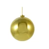 6in Round Shiny Gold Plastic Ornament Balls (150mm)