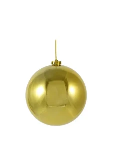 6in Round Shiny Gold Plastic Ornament Balls (150mm)