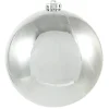 6in Round Shiny Silver Plastic Ornament Balls (150mm)