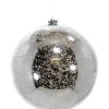 7.75in Round Silver Mercury Plastic Ornament Ball (200mm)