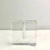 6.5in Square Space Modern Crystal Glass Vase