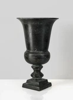 14.5in Tall Aged Bronze Urn