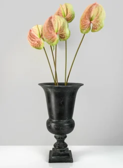 14.5in Tall Aged Bronze Urn