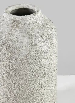 10in Tall Akihiko Aged Sandstone Ceramic Vase