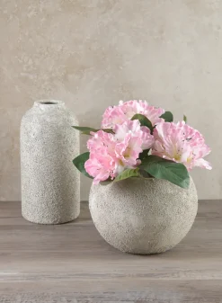 10in Tall Akihiko Aged Sandstone Ceramic Vase