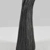 8in Tall Aluminum Emma Barn Style Black Mini Vase