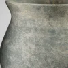 12.5in Tall Amadora Weathered Stoneware Deco Ceramic Vase
