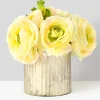 4.25in Tall Arrow Stripe Mercury Glass Cylinder