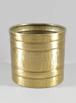 7.5in Tall Arya Iron Antique Gold Cylinder