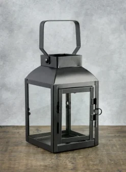 6in Tall Barney Black Lantern, Mini