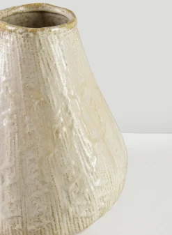 10in Tall Bashira Ethnic Ceramic Vase
