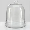 13.5in Tall Batiste Glass Cloche & Base