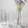15in Tall Best Value Square Glass Vase, Case of 6