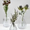 4.5in Tall Bonbon Glass Bud Vase, Set of 4