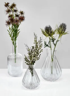 4.5in Tall Bonbon Glass Bud Vase, Set of 4