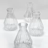6.5in Tall Bonbon Glass Vase, Set of 4